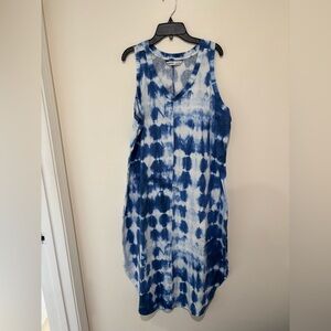 Sonoma Navy Tie-Dye Dress size X-Large